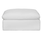 Seahaven Ottoman, White, 38"W X 19"H X 38"D