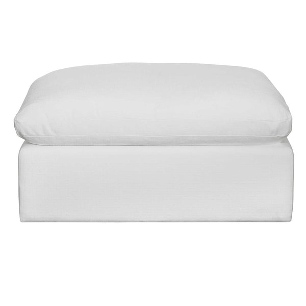 Seahaven Ottoman, White, 38"W X 19"H X 38"D