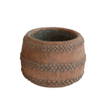 Cement Pot, Terra Cotta Color