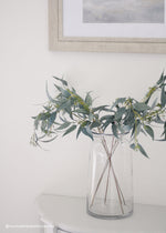 Artificial Seeded Eucalyptus Leaves, 23"