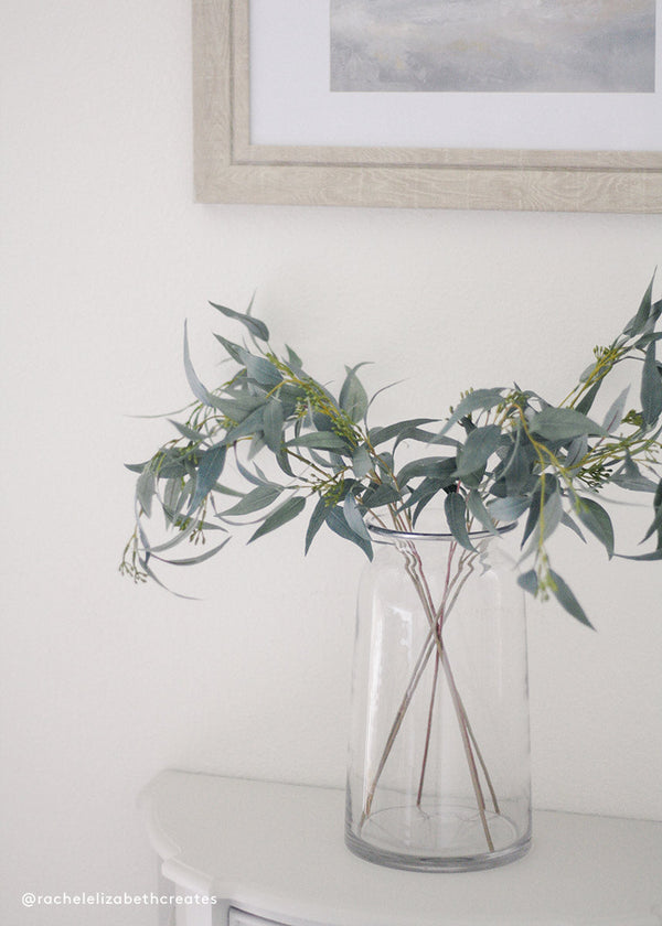 Artificial Seeded Eucalyptus Leaves, 23"