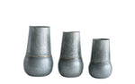 Galvanized Metal Vases
