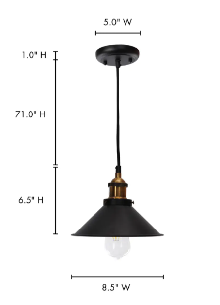 Renata Pendant Lamp Black