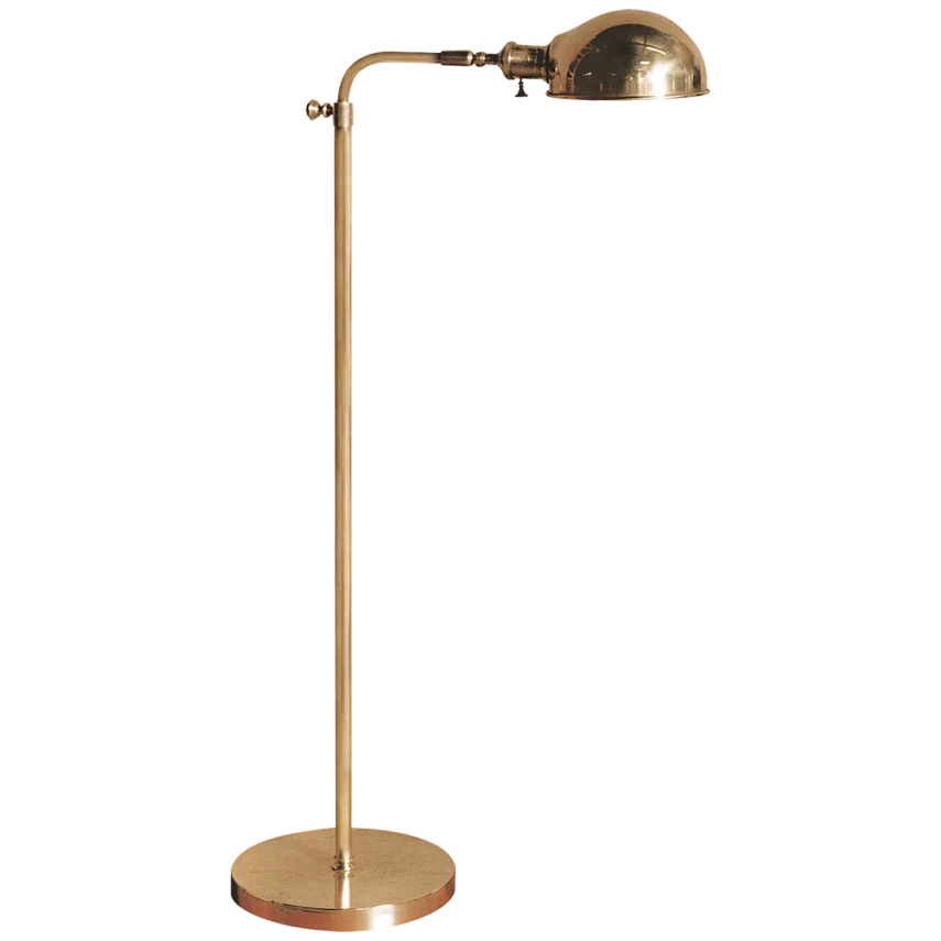 Old Pharmacy Floor Lamp, Brass