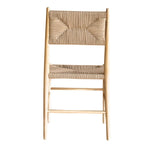 Simone Dining Chair- Natural Papercord & Natural Teak Wood