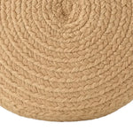 Saba Solar Indoor/Outdoor Pouf, Natural