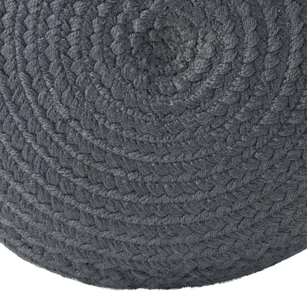 Saba Solar Indoor/Outdoor Pouf, Navy