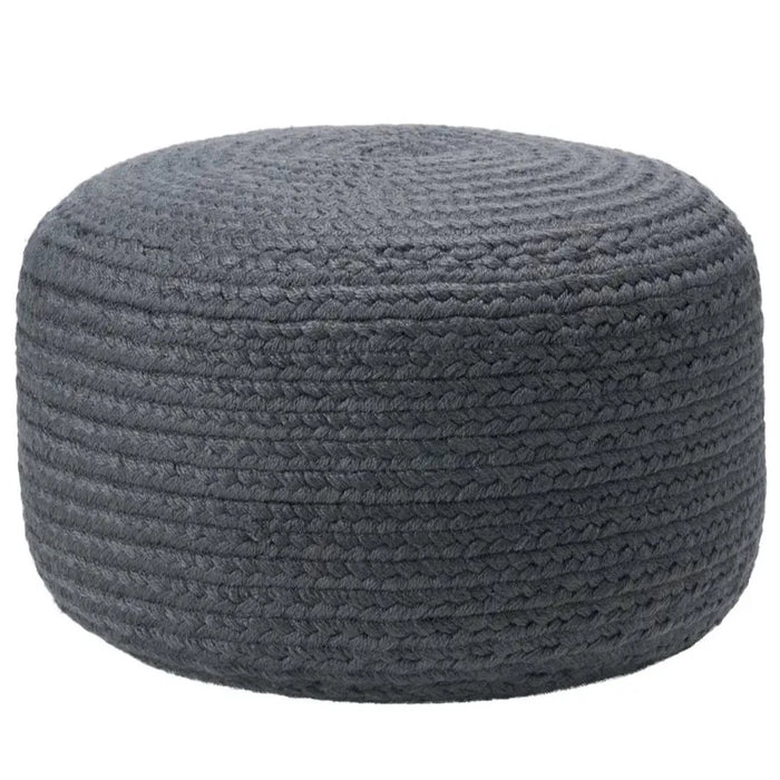 Saba Solar Indoor/Outdoor Pouf, Navy