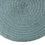 Saba Solar Indoor/Outdoor Pouf, Aqua
