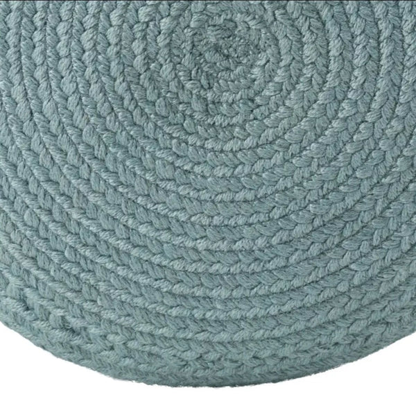 Saba Solar Indoor/Outdoor Pouf, Aqua