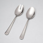 Polished Silver Serving Spoon, Set of 2