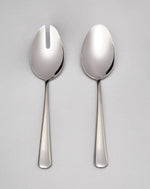 Polished Silver Serving Spoon, Set of 2