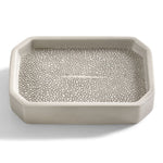 Shagreen Soap Dish, Grey/ Unique
