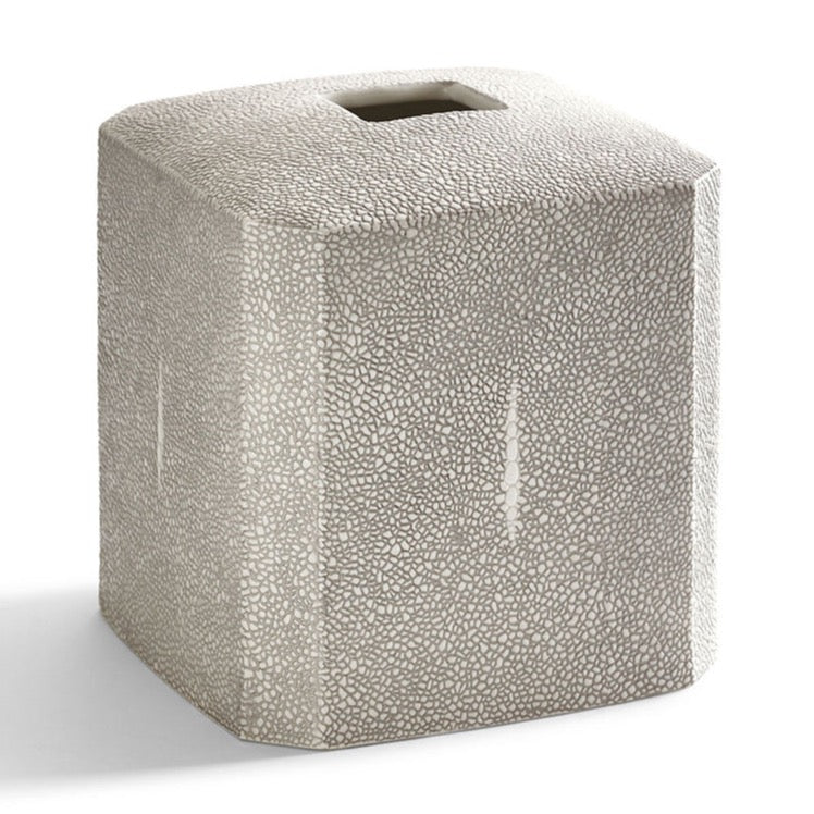 Shagreen Tissue Holder, Grey/ Unique