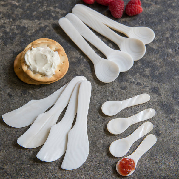 Seashell Spoons, Set of 4 in 3 Sizes