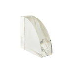 Clear Hand Made Glass Book End