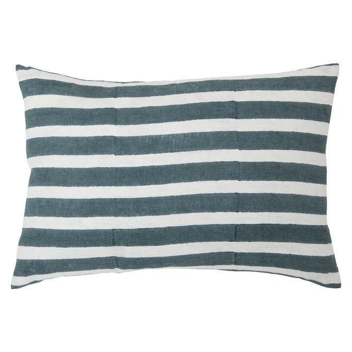 Stripes Teal, 14"W x 20"L