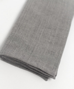 Stone Washed Linen Hemmed Dinner Napkin (Oyster), Set of 6