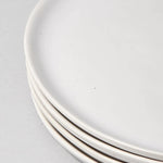 Speckled White Dinner Plates, Set of 4