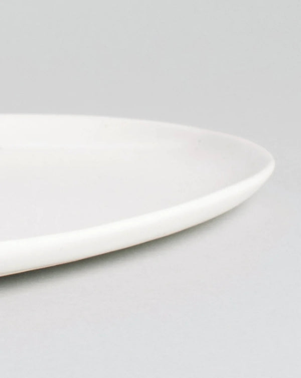 Speckled White Oval Serving Platter