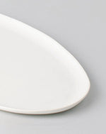 Speckled White Oval Serving Platter