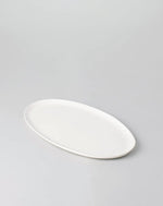Speckled White Oval Serving Platter