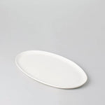 Speckled White Oval Serving Platter