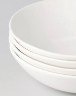 Speckled White Pasta Bowls, Set of 4