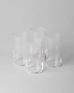 Clear Tall Glasses, Set of 4