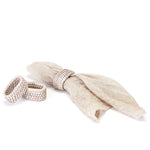 Burma Rattan Napkin Ring, White