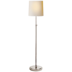 Bryant Floor Lamp, Polished Nickel