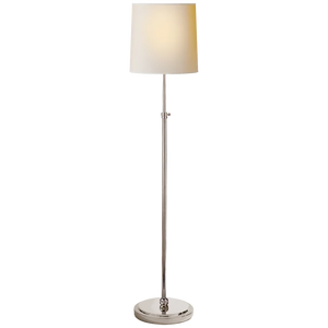Bryant Floor Lamp, Polished Nickel