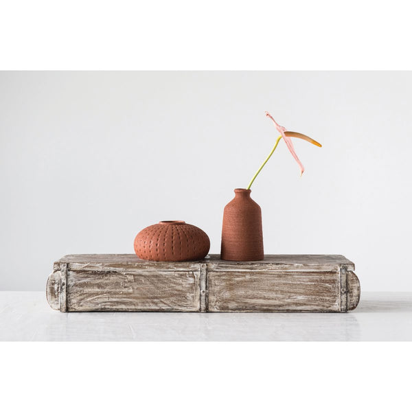 Stoneware Vase, Sienna