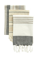 Cotton Striped Tea Towels, Set of 3