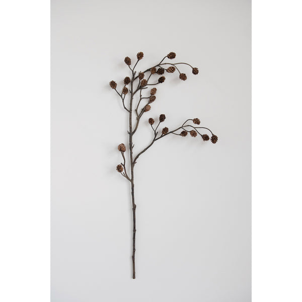 Faux Branch with Pinecones