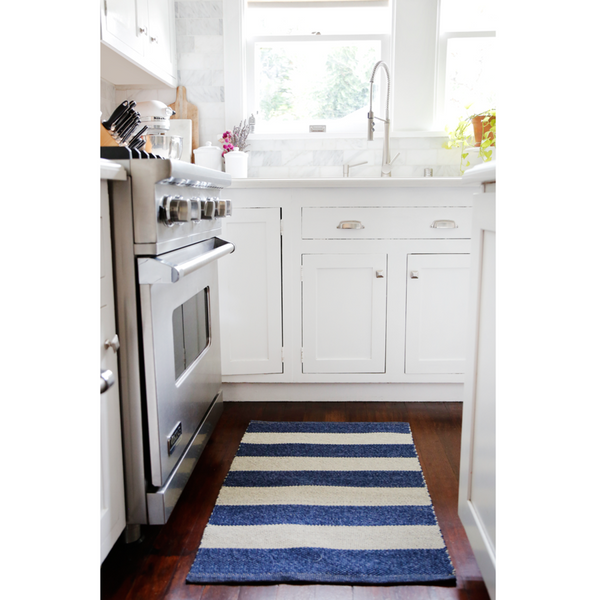 Veranda Handwoven Indoor/Outdoor Rug - Light Grey/Indigo