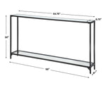 Accent Console Table, Black, 56"W x 30"H x 8"D