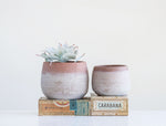 Whitewashed Terra Cotta Planter, 2 Sizes
