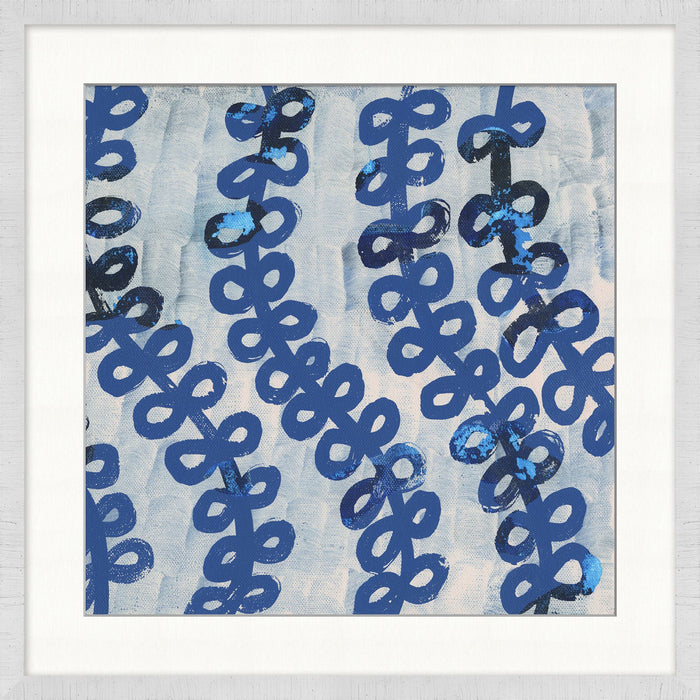 Symphony Blue Geometric 1, 21"W x 21"H