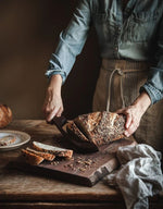 Walnut Board and Bow Set, Farmhouse Pottery
