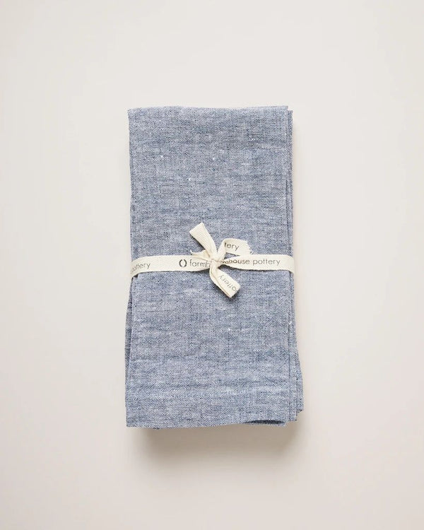Washed Linen Napkins, Indigo