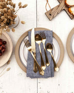 Washed Linen Napkins, Indigo