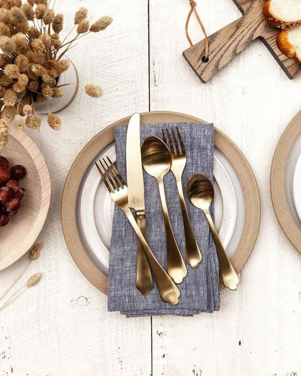 Washed Linen Napkins, Indigo