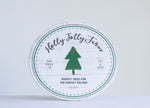 Round Wood Wall Décor "Holly Jolly Farm", 18.37"L x 16.5"H x 1"W