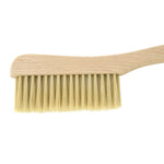 Beechwood Brush & Metal Dust Pan with Leather Straps