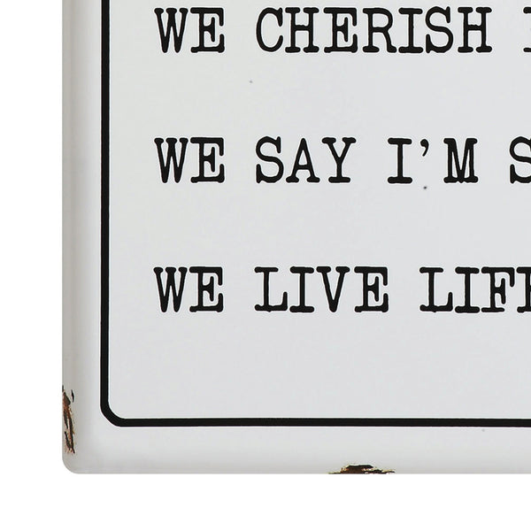 Wall Decor "In This House", 36"H x 20"L x 0.5"W