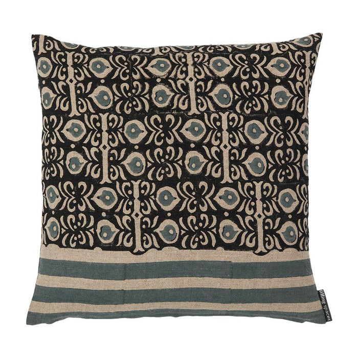 Zoe Black on Beige, Euro and Smaller